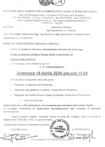  - Agrotecnici Reggio Emilia